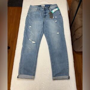 Studio Blue Casey Mid Rise Cropped Relaxed Skinny Jeans